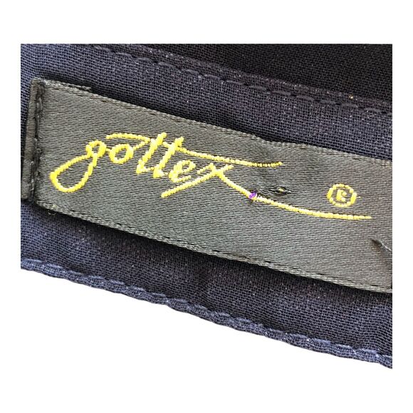 Gottex Swimwear Women's Sheer‎ Navy Button Front Tunic Cover-Up top Size S - Picture 5 of 9